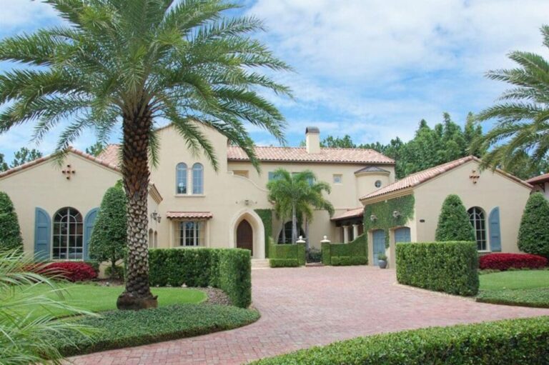 5-Bedroom 2-Story Spanish Colonial House with Covered Veranda with Fireplace (Floor Plan)