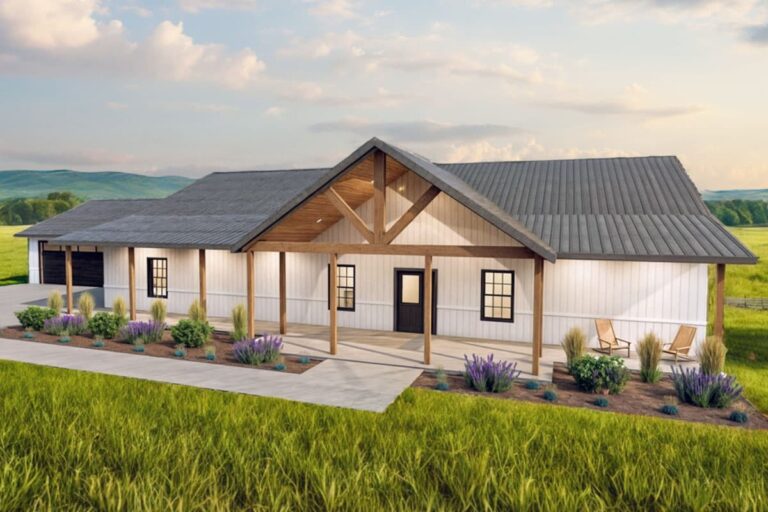 4-Bedroom Single-Story Craftsman with Expansive Sunroom and Deep Front Porch (Floor Plan)