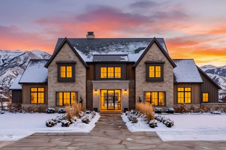 4-Bedroom Two-Story Modern Farmhouse with a Two-Story Great Room (Floor Plan)