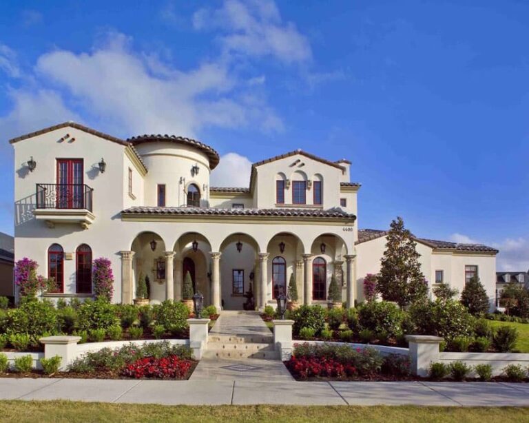 6-Bedroom 2-Story Spanish Villa with Studio Apartment (Floor Plan)