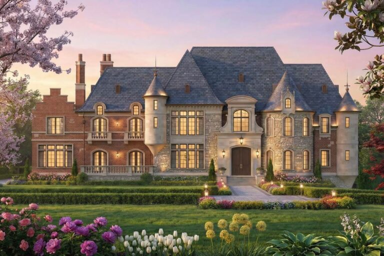 5-Bedroom 2-Story European With Grand Staircase And Walkout Lower Level (Floor Plan)