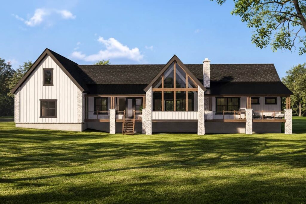 Plan 135473GRA: Spacious Farmhouse House Plan with Three Bedrooms and Expansive Bonus Room - Image #5 - Country, Craftsman, Farmhouse, New American, Traditional, Transitional