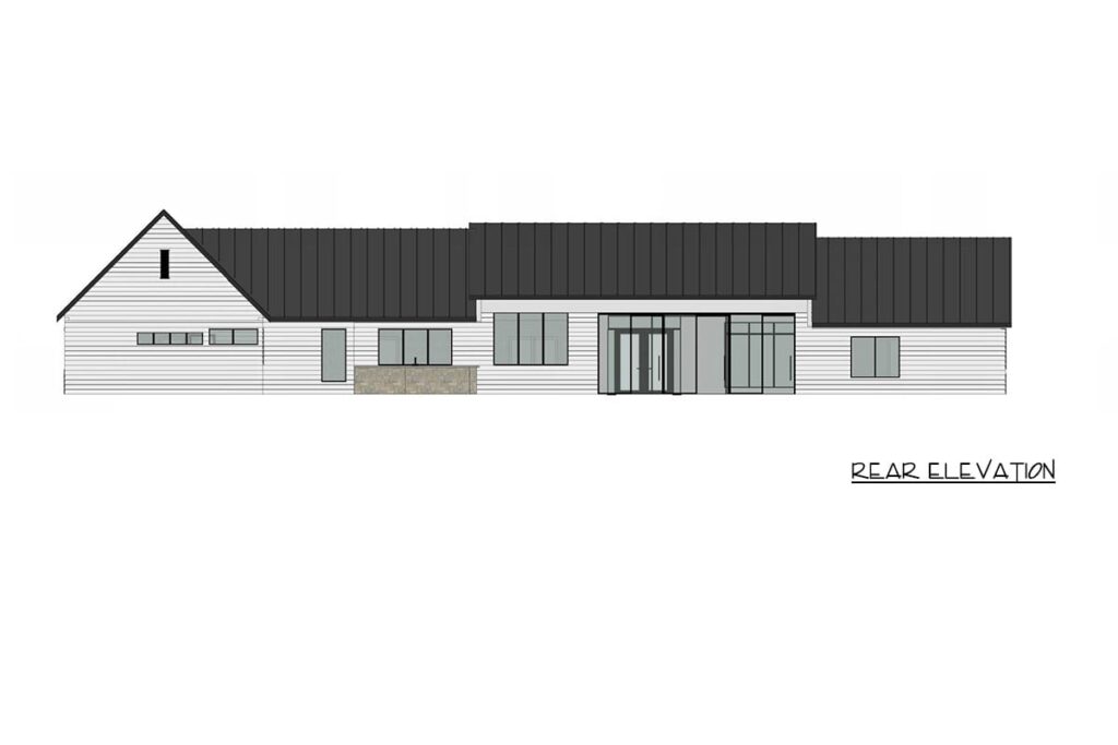 Plan 420200WNT: Contemporary Transitional Ranch House Plan with 4 Bedrooms and 3-Car Garage - Image #5 - Contemporary, Ranch, Transitional