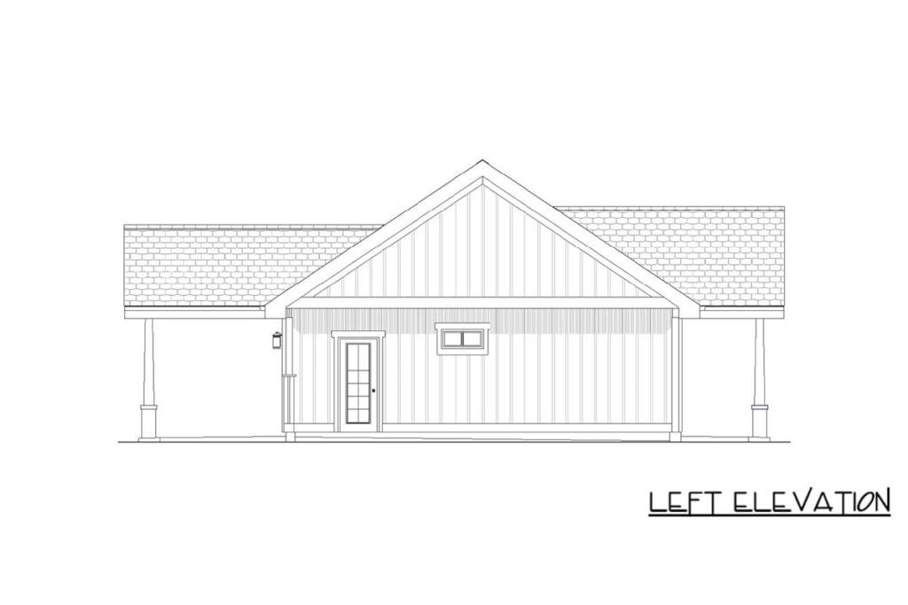 Plan 67855MG: Modern Farmhouse House Plan with Split Bedroom Layout and Carport - Image #25 - Country, Craftsman, Farmhouse, Modern Farmhouse, Ranch