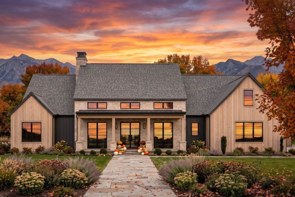 Plan 818222JSS: Modern Farmhouse House Plan with 4 Bedrooms and Attached Garage - Image #4 - Country, Hill Country, Modern Farmhouse, Mountain