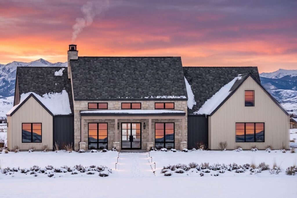 Plan 818222JSS: Modern Farmhouse House Plan with 4 Bedrooms and Attached Garage - Image #3 - Country, Hill Country, Modern Farmhouse, Mountain