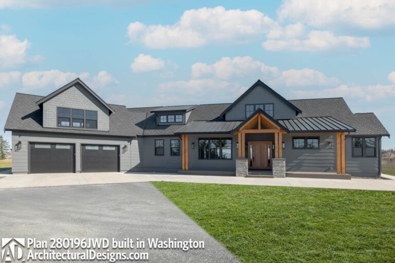 3-Bedroom 1-Story Country With Split Bedrooms And Walk-In Pantry (Floor Plan)