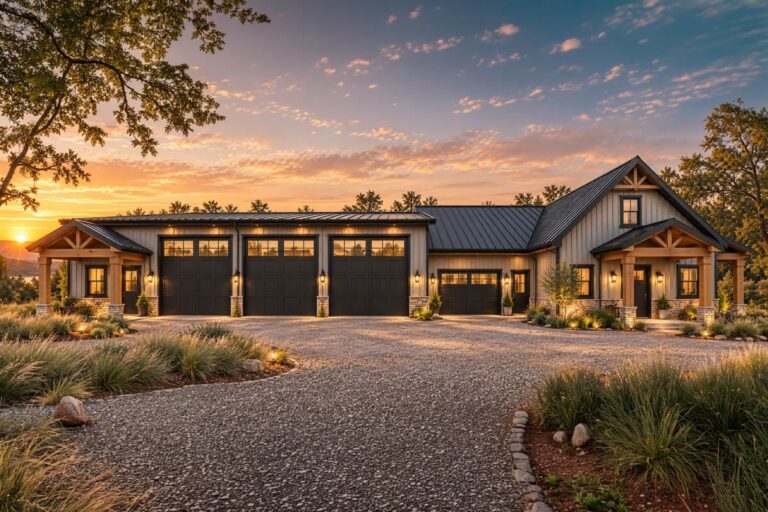 1-Bedroom 2-Story Barndominium With Vaulted Great Room And 3,000-Square-Foot Workshop (Floor Plan)